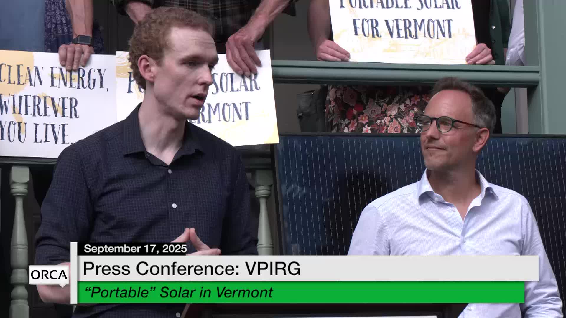 Press Conference - Vermont Public Interest Research Group