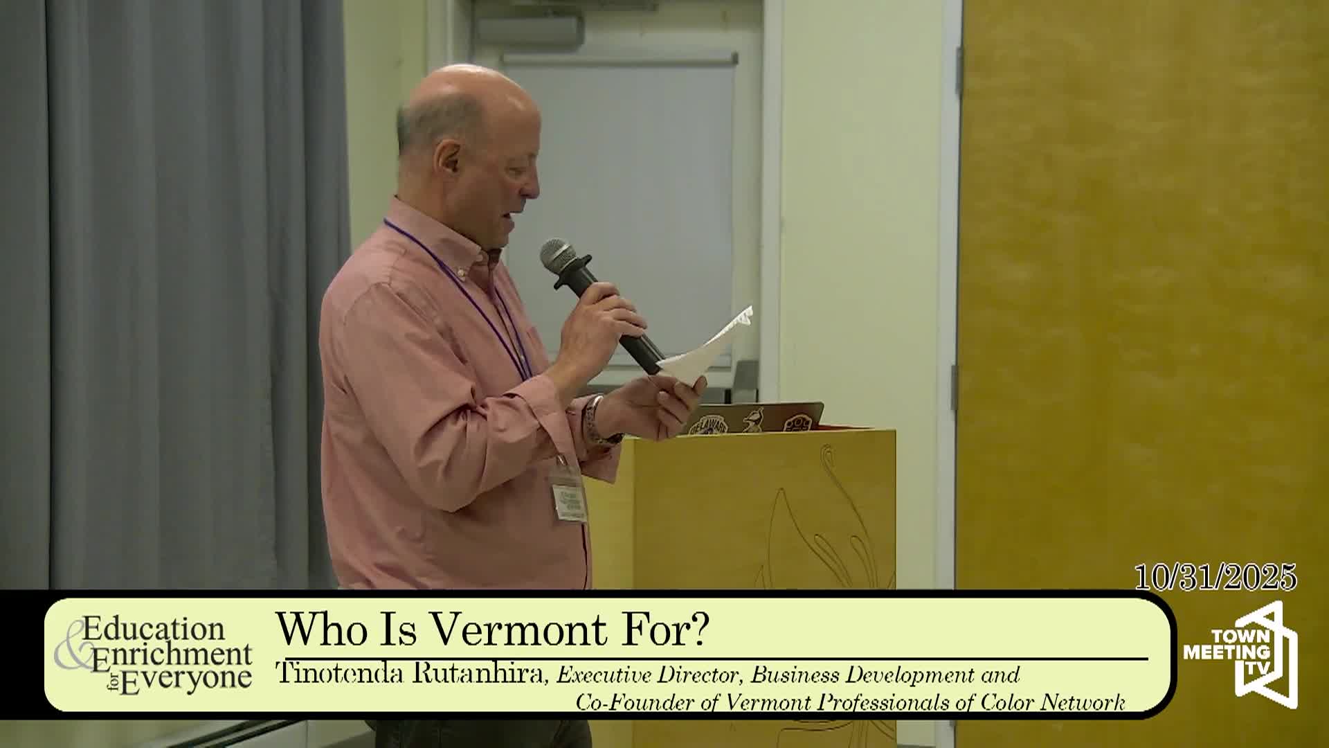 EEE - Who Is Vermont For?