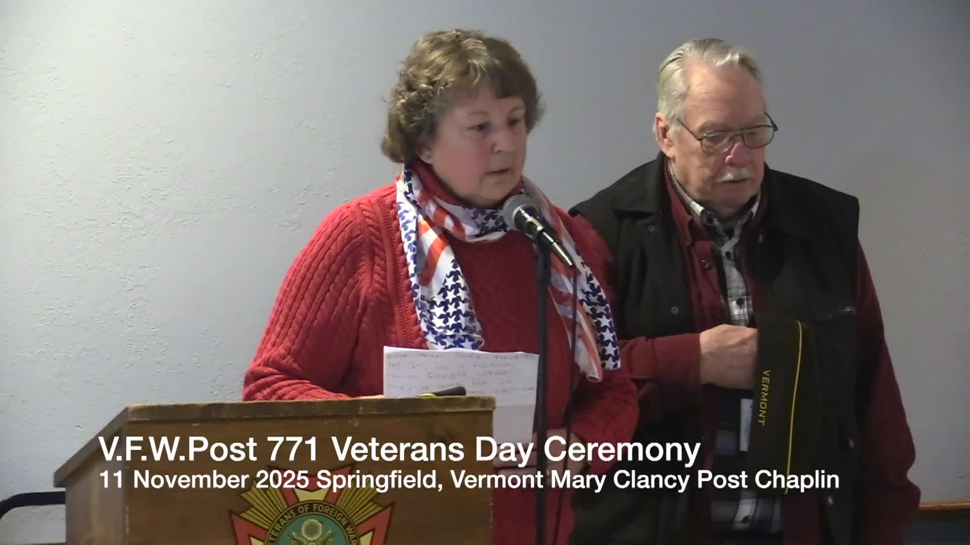 VFW Post 771 Veterans Day Ceremony - 11/11/25