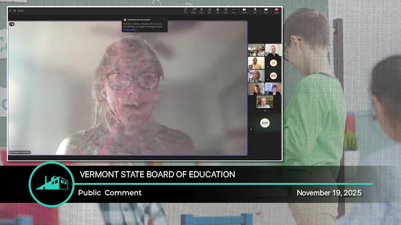 Vermont State Board of Education - 11/19/25