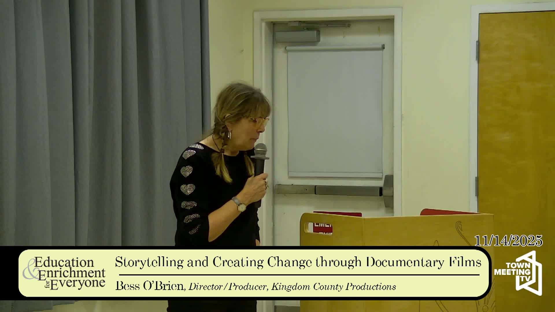 EEE - Storytelling and Creating Change Through Documentary Films