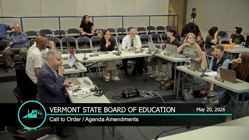 Thumbnail image for Vt. State Board of Education - 5/20/26