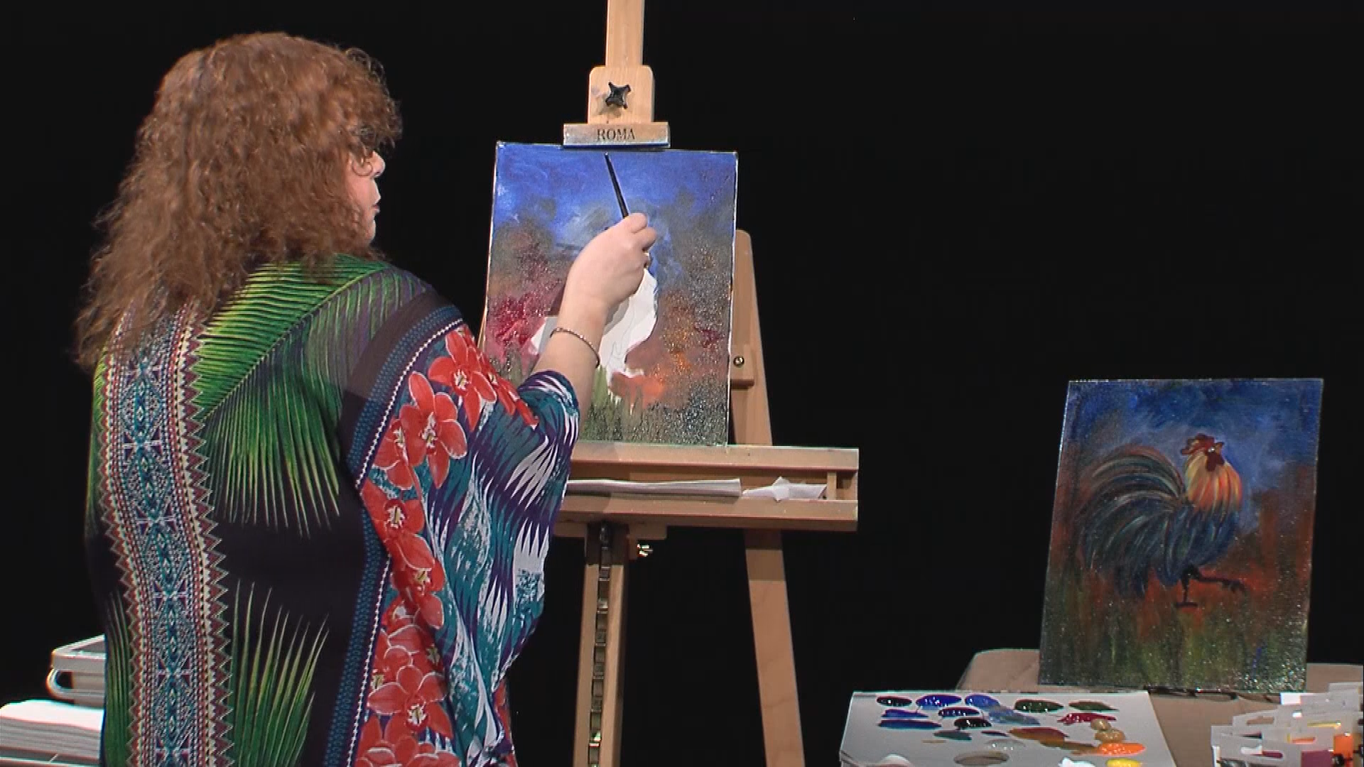 Lucy's Big Beautiful World of Painting - Abstract Rooster