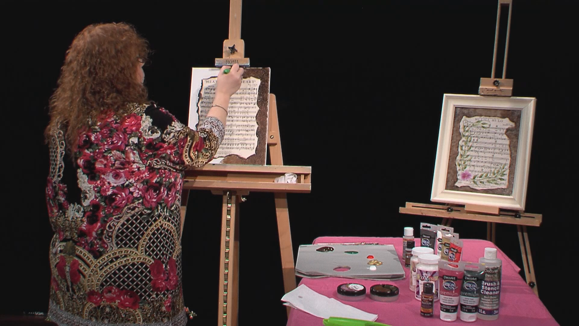 Lucy's Big Beautiful World of Painting - Vintage Music Sheet
