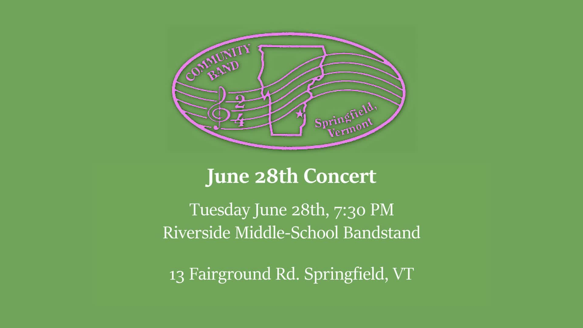 Navigate to Springfield Community Band - 6/28/22