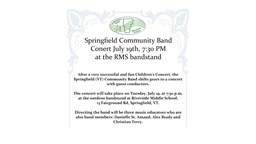 Navigate to Springfield Community Band - 7/19/22