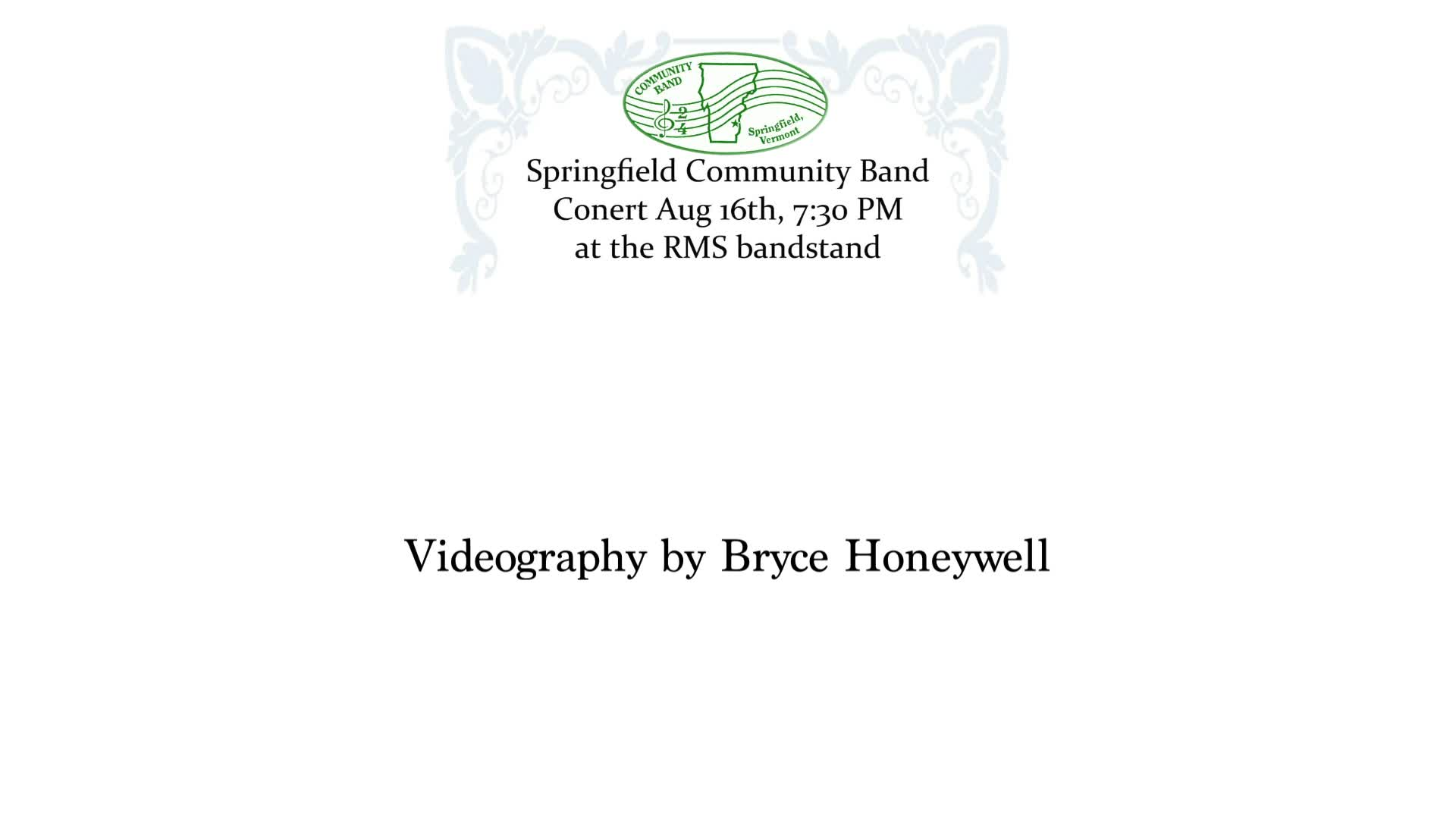 Navigate to Springfield Community Band - 8/16/22